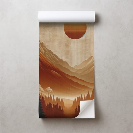 SAMOLEPÍCÍ TAPETA HŘEJIVÉ HORSKÉ PANORAMA - TAPETY HORY - TAPETY