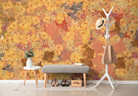 SELBSTKLEBENDE TAPETE ABSTRAKTION IM STIL TAPETE G. KLIMT - SELBSTKLEBENDE TAPETEN - TAPETEN