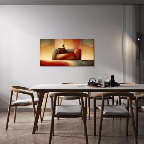 WANDBILD ABSTRAKTE HARMONIE DER LINIEN - ABSTRAKTE BILDER - BILDER