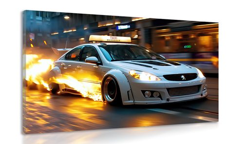 OBRAZ TAXI PEUGEOT - OBRAZY - 🔥 TOTÁLNY VÝPREDAJ 🔥