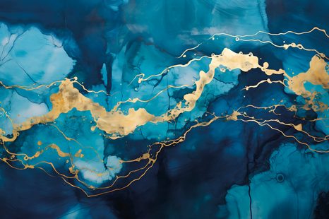 SELBSTKLEBENDE TAPETE IMITATION BLAUER MARMOR - SELBSTKLEBENDE TAPETEN - TAPETEN