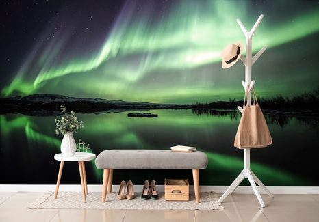 SELBSTKLEBENDE FOTOTAPETE POLARLICHT - SELBSTKLEBENDE TAPETEN - TAPETEN