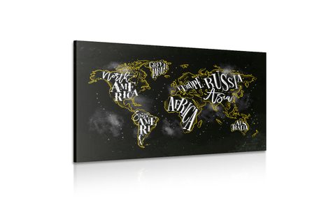 WANDBILD TREND-WELTKARTE - WELTKARTEN ALS BILDER - BILDER