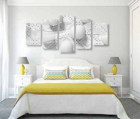 5 RÉSZES KÉP VAGÁNY FEKETE FEHÉRBEN - FEKETE-FEHÉR KÉPEK - KÉPEK