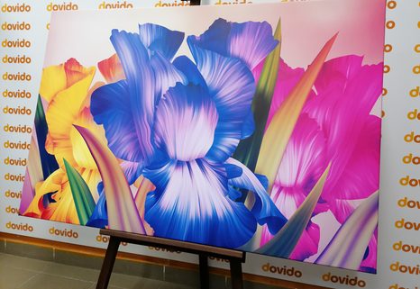 WANDBILD BLUMENFANTASIE - ABSTRAKTE BILDER - BILDER