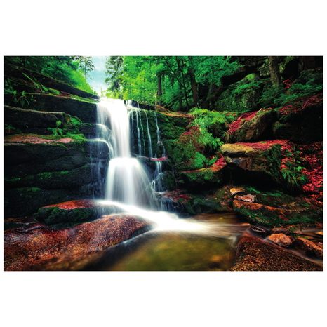 CARTA DA PARATI – CASCATA NEL BOSCO - CARTA DA PARATI NATURA - CARTA DA PARATI