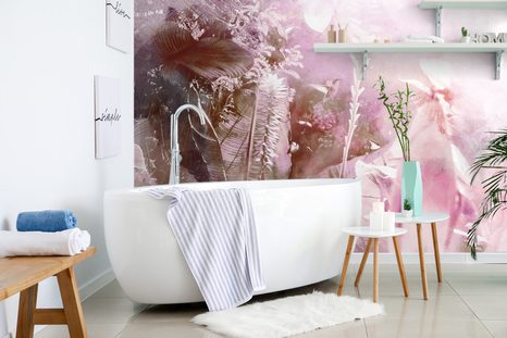 SAMOLEPIACA TAPETA OÁZA POKOJA V JEMNÝCH TÓNOCH - SAMOLEPIACE TAPETY - TAPETY