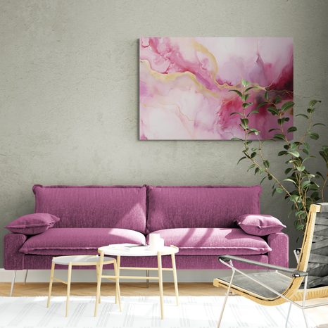 TABLEAU SUR TOILE – MARBRE ROSE - TABLEAUX - 🔥 VENTE TOTALE