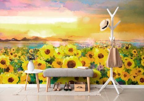 SAMOLEPÍCÍ TAPETA SLUNEČNICOVÉ POLE - SAMOLEPÍCÍ TAPETY - TAPETY