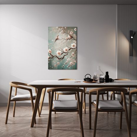 OBRAZ KVĚTINOVÁ VĚTEV S PTÁKY - OBRAZY PODLE MOTIVU - OBRAZY