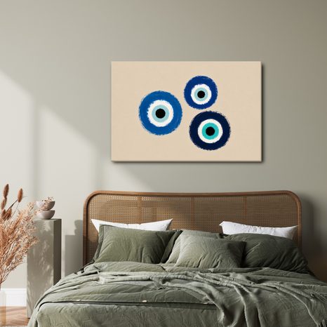 WANDBILD BLAUE SCHUTZAUGEN - WANDBILDER NACH MOTIV - BILDER