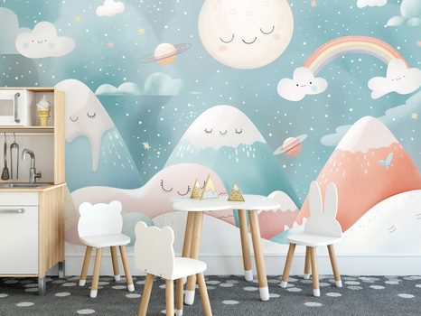 SAMOLJEPLJIVA TAPETA ZA DJECU USPAVANI KRAJOLIK - SAMOLJEPLJIVE TAPETE - TAPETE