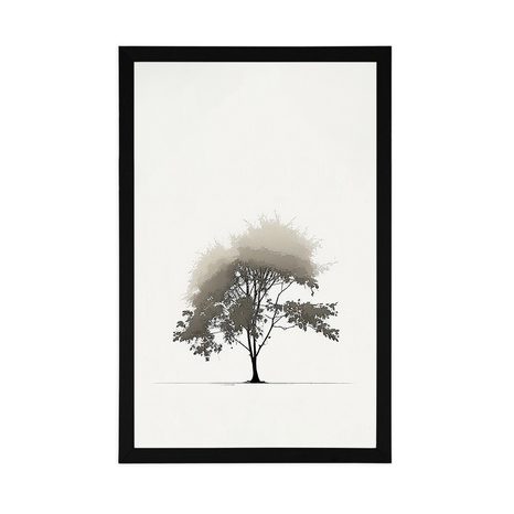 POSTER – ALBERO DECIDUO MINIMALISTA - ALBERI E FOGLIE - POSTER