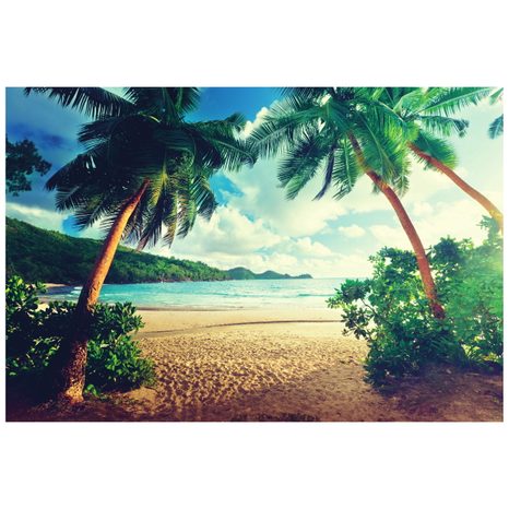 SAMOLEPÍCÍ FOTOTAPETA ZÁPAD SLUNCE NA OSTROVĚ SEYCHELY - SAMOLEPÍCÍ TAPETY - TAPETY