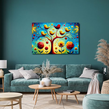 OBRAZ STROM ŽIVOTA S PTÁČKY - OBRAZY STROMY ŽIVOTA - OBRAZY