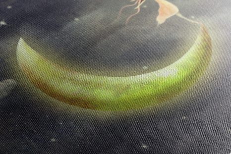 TABLOU FATĂ PE LUNĂ - TABLOURI CU DIVERSE PERSOANE - TABLOURI