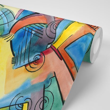 SELBSTKLEBENDE TAPETE ABSTRAKTE KUNST - SELBSTKLEBENDE TAPETEN - TAPETEN