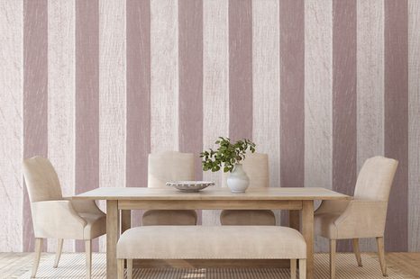 TAPETE MIT HOLZMOTIV IN WUNDERSCHÖNEM ROSA - TAPETEN IN HOLZOPTIK - TAPETEN