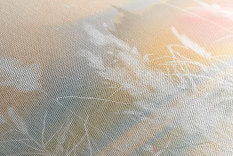 OBRAZ ZÁMEK V PASTELOVÉ KRAJINĚ - OBRAZY PŘÍRODY A KRAJINY - OBRAZY