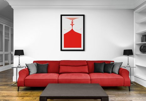 PLAKÁT S PASPARTOU BALETNÍ VYSTOUPENÍ - MOTIVY Z NAŠÍ DÍLNY - PLAKÁTY