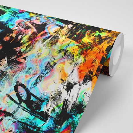 TAPETE EINZIGARTIGE GRAFFITI-KUNST - STREET-ART-TAPETEN - TAPETEN