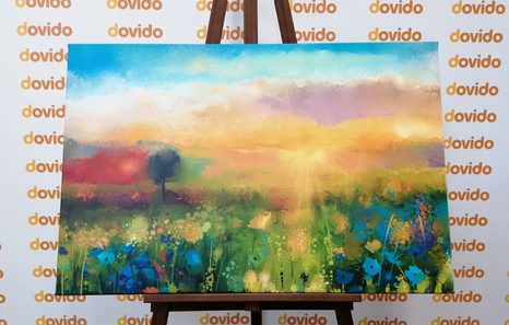 KÉP RÉTI VIRÁGOK OLAJFESTMÉNY - TERMÉSZET- ÉS TÁJKÉPEK - KÉPEK