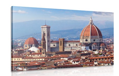 CANVAS PRINT GOTHIC CATHEDRAL IN FLORENCE - PICTURES OF CITIES - PICTURES