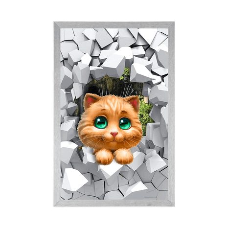 PLAGÁT ROZTOMILÁ MAČIČKA - ZVIERATKÁ - PLAGÁTY