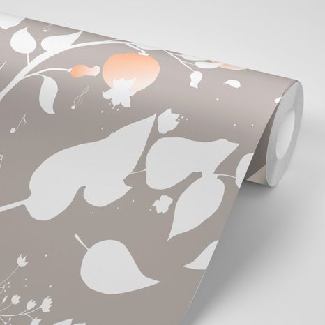 CARTA DA PARATI AUTOADESIVA – CINGUETTIO DEGLI UCCELLINI - CARTA DA PARATI AUTOADESIVE - CARTA DA PARATI