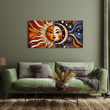 TABLOU CHIP SOLAR ȘI LUNAR - TABLOURI LUNĂ - TABLOURI