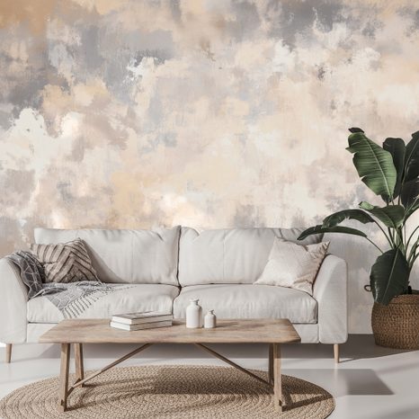 FOTOTAPET TONURI ABSTRACTE BEJ ȘI GRI - TAPET ABSTRACT - TAPETURI