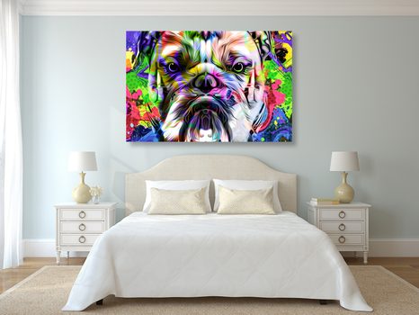 OBRAZ POP-ART BULDOČEK - POP ART OBRAZY - OBRAZY