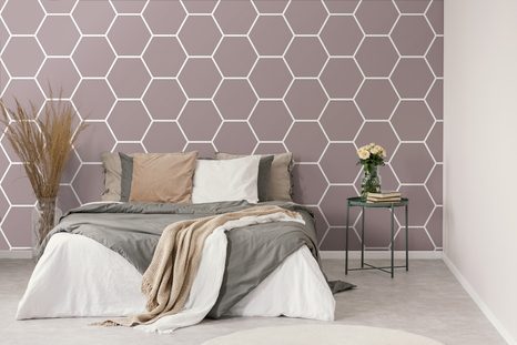 SAMOLEPIACA TAPETA MODERNÝ HEXAGÓN VZOR - SAMOLEPIACE TAPETY - TAPETY