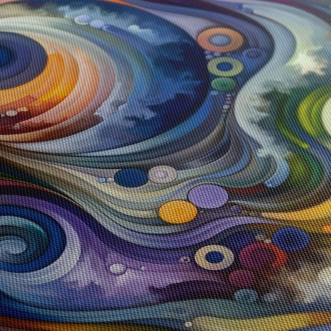 WANDBILD MOSAIKE DER STILLE UND BEWEGUNG - WANDBILDER ABSTRAKTE FORMEN - BILDER