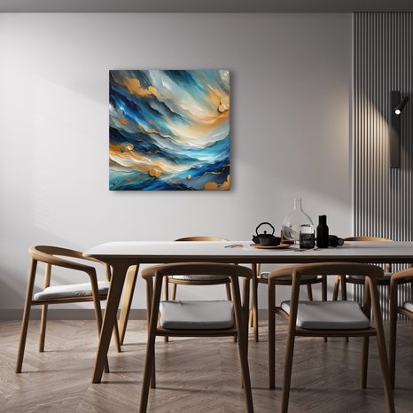 OBRAZ NEBESKÁ ENERGIE - OBRAZY ABSTRAKTNÍ TVARY - OBRAZY