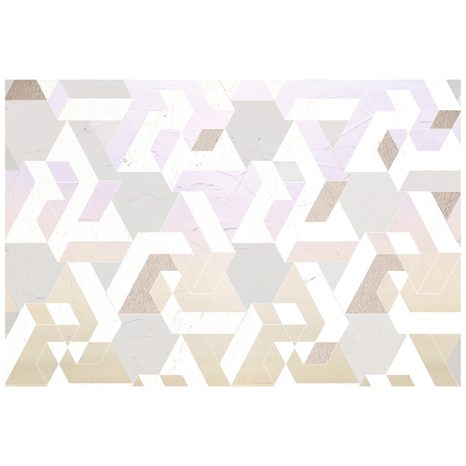 SAMOLJEPLJIVA TAPETA PASTELNA GEOMETRIJSKA SLAGALICA - SAMOLJEPLJIVE TAPETE - TAPETE