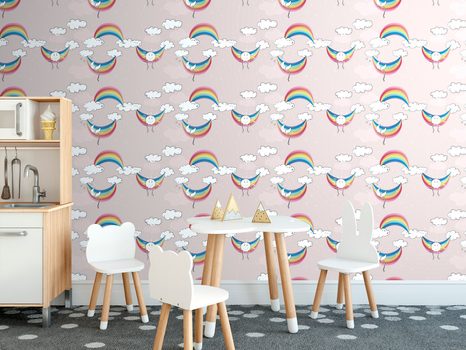 SAMOLEPÍCÍ TAPETA VESELÁ DUHA - SAMOLEPÍCÍ TAPETY - TAPETY