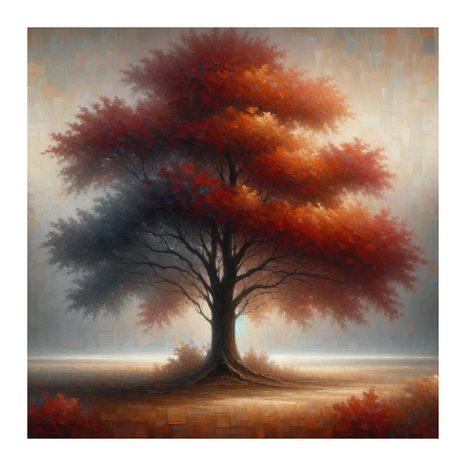 OBRAZ ZÁŘIVÝ STROM ŽIVOTA V LESE - OBRAZY STROMY ŽIVOTA - OBRAZY
