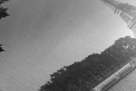 SLIKA JESENSKI PARIZ V ČRNOBELI IZVEDBI - ČRNOBELE SLIKE - SLIKE