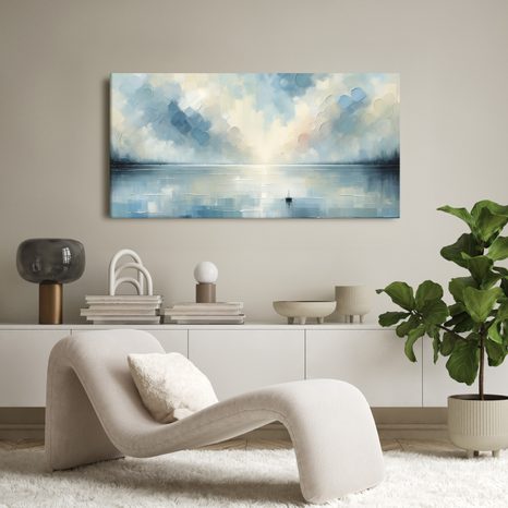 WANDBILD EINSAMKEIT INMITTEN DER RUHE - BILDER MEER UND STRAND - BILDER