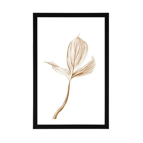 PLAKÁT S PASPARTOU DOKONALOST LISTU - MOTIVY Z NAŠÍ DÍLNY - PLAKÁTY