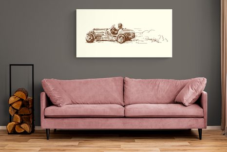 QUADRO SU TELA – AUTO DA CORSA RETRÒ - QUADRI VINTAGE E RETRÒ - STAMPE E QUADRI