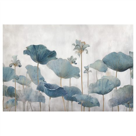 WANDBILD BLAUE LOTUSBLÜTEN - BILDER BLUMEN - BILDER