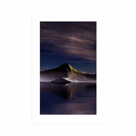 POSTER – MONTAGNE FUTURISTICHE - UNIVERSO E STELLE - POSTER