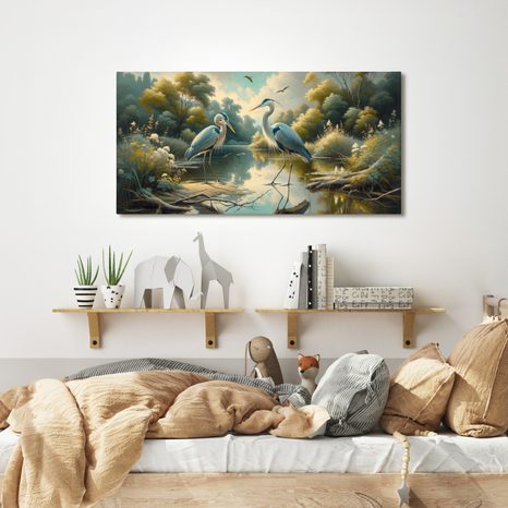 OBRAZ MODRÉ VOLAVKY - OBRAZY PTÁCI - OBRAZY