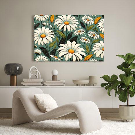 OBRAZ ROZKVETLÉ KOPRETINY - OBRAZY KVĚTŮ - OBRAZY