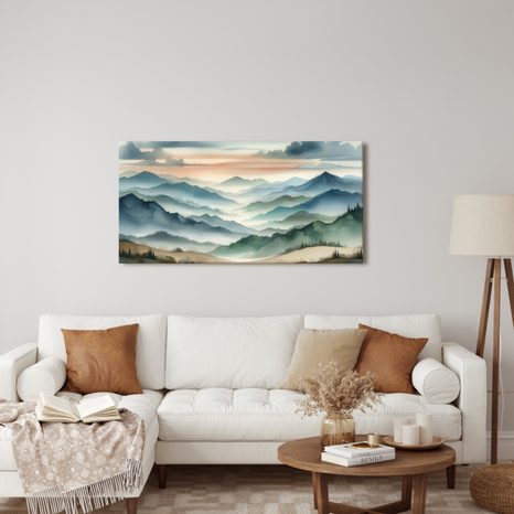 OBRAZ KRAJINA NEKONEČNÝCH VRCHOLKŮ - OBRAZY HORY - OBRAZY