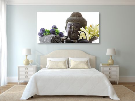 КАРТИНА НА ПЛАТНО – УЕЛНЕС НАТЮРМОРТ С БУДА - ФЪН ШУЙ КАРТИНИ - КАРТИНИ