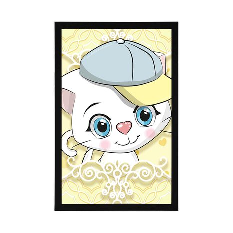 POSTER NEUGIERIGES KÄTZCHEN - TIERE - POSTER