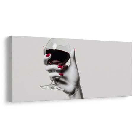 OBRAZ PŘÍPITEK ČERVENÝM VÍNEM - OBRAZY JÍDLA A NÁPOJE - OBRAZY